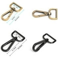 thumbnail image 2 of Swivel Clasps 1" D Ring Lobster Clasp Claw for Strap Push Gate Lanyard Swivel Snap Hook Clips（Assorted Color, 16 pcs), 2 of 6