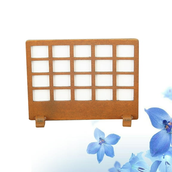 Niceauty 1Pc Sturdy Wood Partition Screen Decorative Panel Khaki Color Ideal for Room Divider Decoration