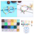 thumbnail image 4 of Juego de de Arcilla Polimérica, Abalorios Artesanales con Cierres de Langosta, Letras Del Alfabeto, DIY para Pendientes, Pulseras, Col Baoblaze Cuentas espaciadoras de piedras preciosas, 4 of 7