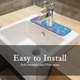 thumbnail image 3 of SKYSONIC Faucet Absorbent Mat 4 Pcs Mermaid Holographic Rainbow Kitchen Faucet Splash Catcher Washable Counter Drying Pads Behind Faucet for Kitchen Bathroom, 3 of 7