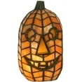 thumbnail image 2 of Meyda Tiffany 68100 Halloween Pumpkin 8.5" H Jack O'lantern Accent Lamp - Orange, 2 of 2