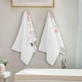 thumbnail image 4 of Dreamtimes Girl Red Heart Bike Bath Hand Towels 2 PCS, Ultra Soft and Highly Absorbent, Valentine Day Decorative Fingertip Face Towel for Home, Bathroom, Kitchen, 28.3"x14.4", 4 of 5