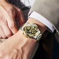 thumbnail image 6 of OLEVS Mens Watch Chronograph Luxury Diamond Dress Business Analog Quartz Wrist Watches Stainless Steel Waterproof Luminous Moon Phase, 6 of 12