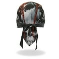 thumbnail image 5 of Hot Leathers HWH1098 Jumbo Skull Headwrap One Size Fits Most, 5 of 7