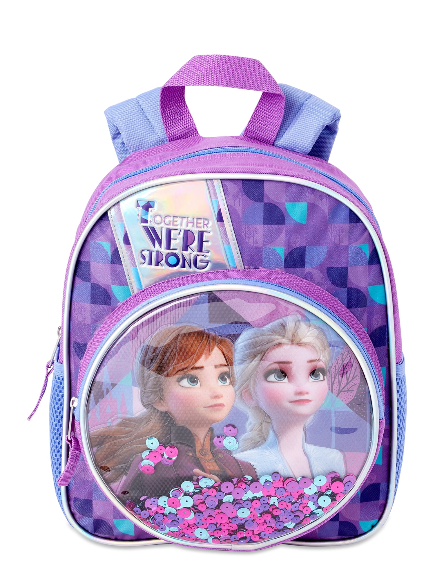 Frozen Sisters Anna and Elsa Disney Frozen Children Backpack Mini School Bag Kids Disney Frozen Mini Backpack Purple/Blue 