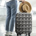 thumbnail image 2 of Black Daisy Flower White Blooms Pattern Luggage Cover Fashion Suitcase Cover Baggage Covers Fit 25-28 Inch Luggage (Go Travel), 2 of 5