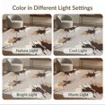 thumbnail image 7 of ODIKA 4'x6' Washable Area Rug Non-Slip, Chair-Friendly, Flatwoven Contemporary Layered Neutral Splash Brushstroke Large Beige Abstract Playful for Home Office, Under Desk, 7 of 7