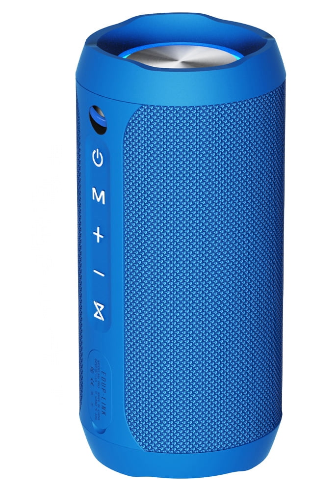 EDUPLINK Bluetooth Portable Speaker, Waterproof Outdoor Speaker, 20W, 20H Playtime, Blue, New
