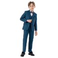 thumbnail image 4 of Boys Formal Suit Set, 4 Piece Blazer Vest Pants Bow Tie Outfit, Kids Wedding Tuxedo Set for School Events and Special Occasions, Classic Gentleman Suit Blackish Green 100, 4 of 4