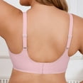 thumbnail image 3 of Sailboat Wireless Seamless Jelly Bra for Women with Support - No Underwire Full Coverage Push Up Bras for Women Pink 34, 3 of 4