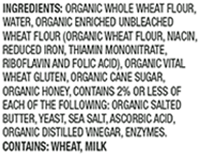 Naked Bread Sliced Organic Minimalist Wheat Sandwich Loaf, 22.5 oz