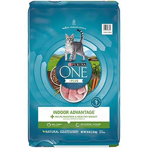 Purina ONE Hairball, Weight Control, Natural Dry Cat Food, Indoor