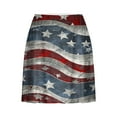 thumbnail image 3 of Women's 4th of July Skorts - American Flag Print Tennis Skirt with Built-in Shorts, 3 of 5