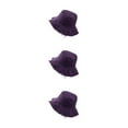 thumbnail image 1 of kurtrusly Chapeau Seau Protection Solaire à la Mode pour Activités Extérieures Confort Décontracté Violet 3Set, 1 of 6