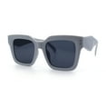 thumbnail image 6 of Womens Hipster Horn Rim Geometric Bevel Arm Fancy Plastic Sunglasses Grey - Black, 6 of 8