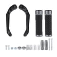 thumbnail image 1 of Kit de Cubierta de Empuñaduras de Mano para Motocicleta 7/8" 22mm 15/16" 24mm Aleación de Aluminio Goma Manillar para Motocicleta Scooter Bicicleta ATV Tono Titanio 1 Juego, 1 of 1