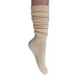 thumbnail image 3 of Slouch Socks for Women Extra Heavy Extra Long Shoe Size 5-10 - (Ecru, 3 Pair), 3 of 14