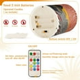 thumbnail image 5 of Yayeee Flameless Candles with Remote Flickering Battery Operated Multi Color Changing, Striped Boat, 5 of 7