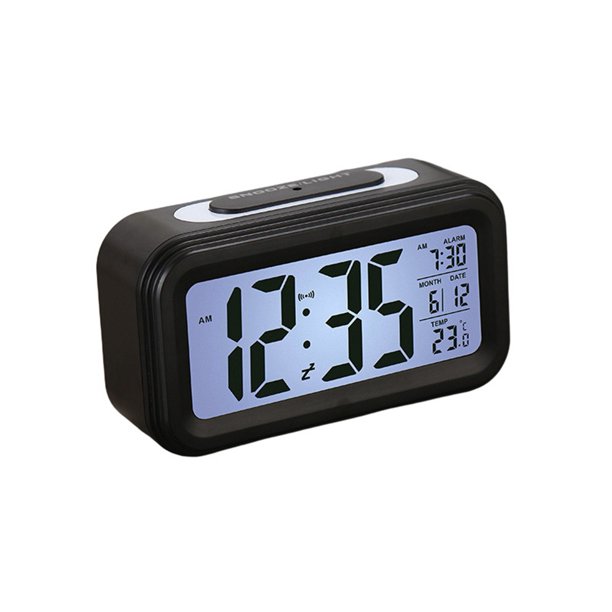 Smart Temperature Alarm Clock LED Display Digital Backlight Calendar