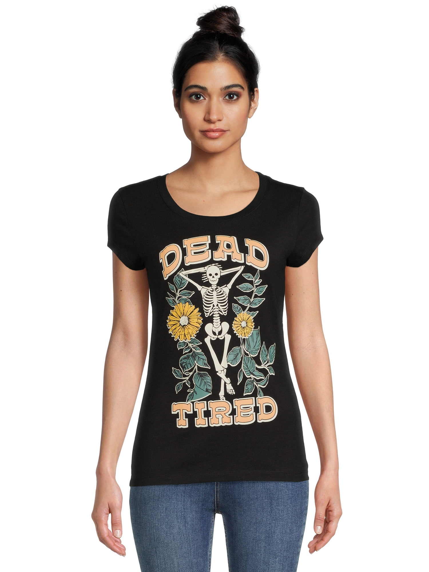 LICENSE Dead Tired Women's Short Sleeve Graphic Tee
