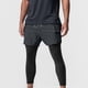 thumbnail image 1 of Pantalones largos para hombre, con bolsillos a juego, cremallera y cordón, pantalones casuales de algodón y seda fresca para hombre, 1 of 6