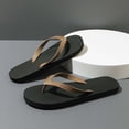thumbnail image 6 of SBYOJLPB Men's Sandals Casual Indoor and Outdoor Versatile Solid Color Round Toe Open Toe Flat Soft Sole Beach Sandals, 6 of 6
