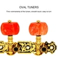 thumbnail image 4 of Dalazy 2 Pcs Chevilles d'Accordage de Guitare Classiques Professionnelles Réutilisables Instrument à Cordes Remplaçant Composant d'Accordeur Accessoires Blanc, 4 of 9