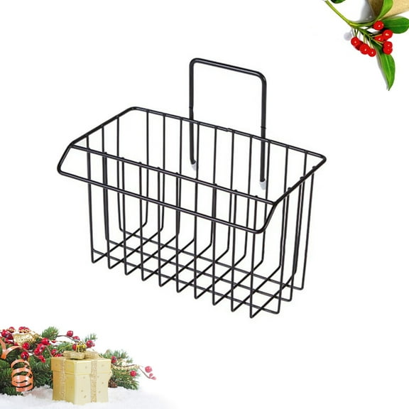 HEMOTON Black Wall-Mounted Kitchen Storage Rack Over Sink Organizer Shelf Unit for Efficient Space Saving