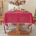 thumbnail image 1 of tablecloths Rectangular Rectangle Tablecloth Burlap Farmhouse Dining Table Cover Rustic Table Cloths Party Tablecloth Christmas Table Cloth (Rectangle/Oblong锛 x - Seats), 1 of 8
