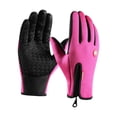thumbnail image 3 of Guantes de invierno Hugo con aislamiento térmico antideslizantes impermeables para clima frío ciclismo rosado XXL, 3 of 6
