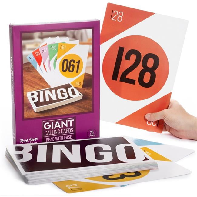 Brybelly Jumbo Size Bingo Calling Cards The Portable Way to Play Bingo! 
