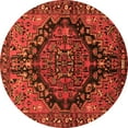 thumbnail image 1 of Ahgly Company Indoor Round Persian Orange Traditional Area Rugs, 3' Round, 1 of 1
