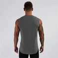 thumbnail image 4 of Baqcunre Tank Tops Men Smooth Plate Summer Sports Sleeveless Men'S Fitness Tank Top Pure Cotton Running Training Top Mens Sweatshirt Tops For Men Grey XXL, 4 of 4