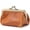 Brown, variant on Genuine Leather Clutch Bag for Women Kiss Lock Wallet Retro Coin Purse Coin Organizer Cute Purse