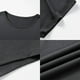 thumbnail image 5 of Camiseta de mujer con cuello redondo, camiseta básica de recuerdo para desplazarse, trabajar, caminar S, 5 of 6