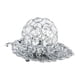 thumbnail image 1 of Portavelas de Cristal Cateissary candelabro decorativo plata, 1 of 1