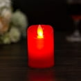 thumbnail image 1 of Ruiboury Candle Light Electric Plastic Tea Light Flameless LED Decoration Candle Lamp, Smooth Surface, Red, 1 of 9