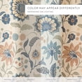 thumbnail image 4 of Timeless Floral Patterned Shower Curtain by Comfort Canopy, 72" x 72", Navy, 4 of 6