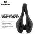 thumbnail image 4 of ROCKBROS Bicycle Saddle Comfortable Riding Sports Saddle Soft Padding PU Hollow Design Durable & Lightweight Speed Comfort Cycling, 4 of 18