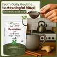 thumbnail image 5 of Organic Way Dandelion Leaf (Taraxacum Officinale) Cut & Sifted - Herbal Tea | European Wild-Harvest | Organic & Kosher Certified | Non GMO & USDA Certified | Origin - Albania (1/2 lbs / 8 oz), 5 of 8
