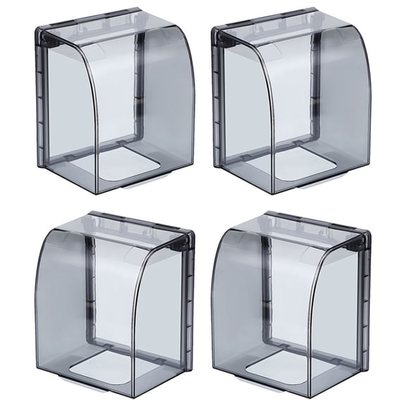 HOMEMAXS Cover Clear Weatherproof Box 4pcs Outdoor Plug Cover Decorator Receptacle Outlets Weatherproof Enclosure