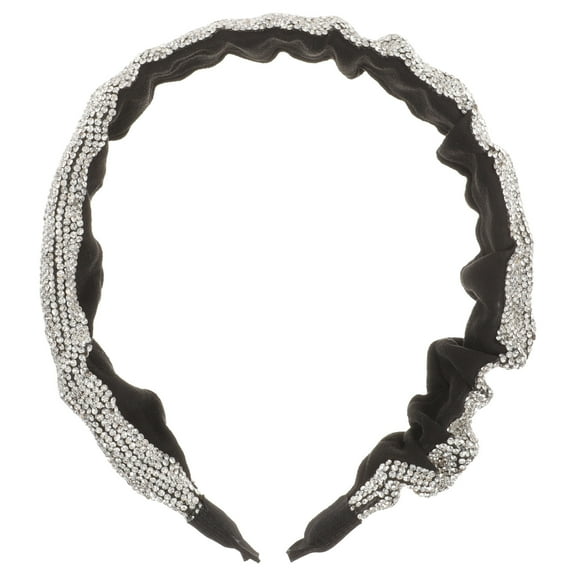 Blond Headband Wide Brim Hairband Hair Hoop Miss 15X15X2.5CM Silver