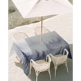 thumbnail image 3 of 52x70 Inch Outdoor Tablecloth with Umbrella Hole Zipper Rectangle Blue Mist Forest Rectangular Tablecloths Outside Waterproof Pine Larch Trees Natural Landscape Patio Table Cover for Picnic Party, 3 of 8