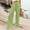 Green, variant on SNKSDGM Women's Plus Pants for Women with Pockets Womens Dress Pants Plus Size Petite High Waist Wide Leg Palazzo Pants for Women Smocked Elastic Waist Loose Comfy Casual Pants Pockets