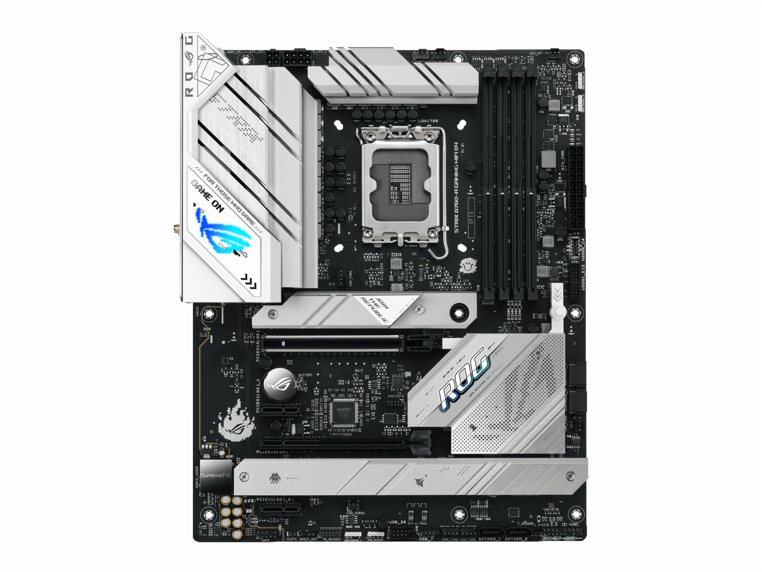 Asus ROG Strix B760-A GAMING WIFI D4 Gaming Desktop Motherboard - Intel B760 Chipset - Socket LGA-1700 - ATX
