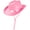 Pink, variant on YIWULA Kids Cowboy Hat for Girls Boys Western Cowgirl Hat with Buckle Belt Unisex Wide Brim Hat Dress Up Western Style Party(White,One Size)