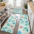 thumbnail image 2 of Pioneer Flower Floral Print Pattern Kitchen Rugs Sets Of 3,Kitchen Runner Rugs Non Skid Washable,Decorative Kitchen Floor Mats for Kitchen,Sink,Laundry,17X30 Inch + 17X47 Inch + 17X59 Inch, 2 of 6