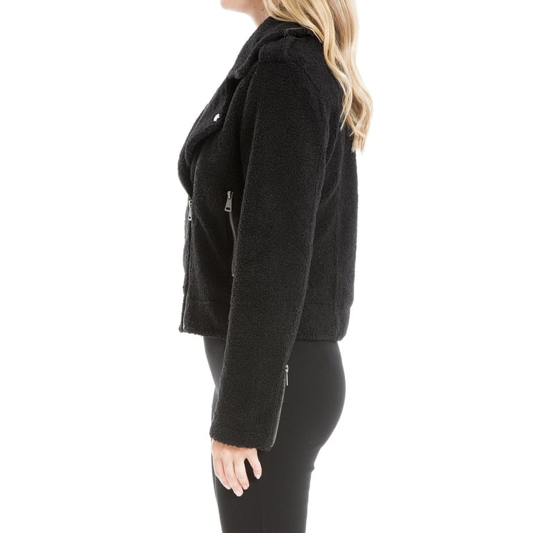Max Studio Women s Faux Fur Cozy Moto Jacket
