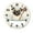 FFclock043, variant on ZXCXRQFa Floral Farmhouse Wall Clock Non Ticking Silent Kitchen Clock Round Battery Operated Clocks 10 inch for Living Room Bedroom Decor