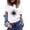 Blue, variant on Women Shirt Christmas gift Fashion Thin section Durable Printed Trendy Lining Loose Fitting Short Sleeve Blue Sexy Lining Size S